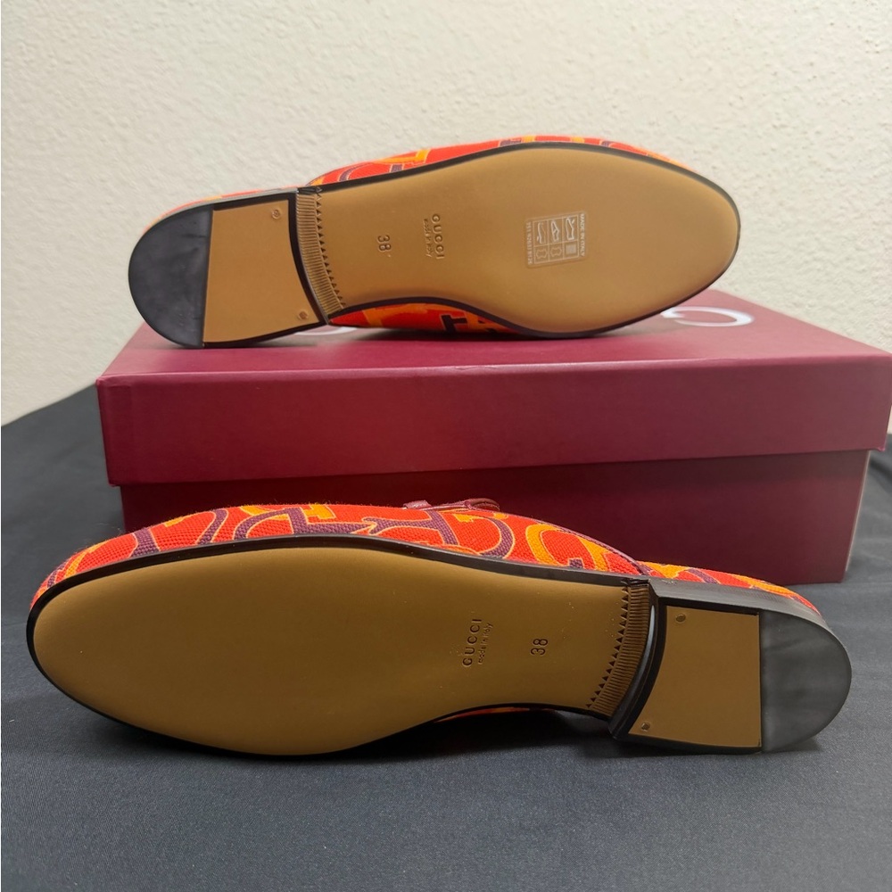 Gucci Horsebit Canvas Loafers Flat - Picture 7 of 8